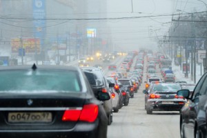Москва пробки из за снега